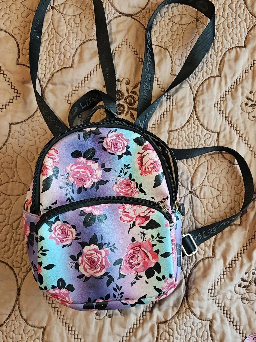 floral mini backpack